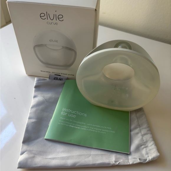 Elvi Curve Silicone Breast Pump in White - Picture 1 of 3